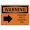 Signmission OSHA WARNING Sign, Confined Space Location Tag, 14in X 10in Rigid Plastic, 14" W, 10" H, Landscape OS-WS-P-1014-L-12031 - alternate 1